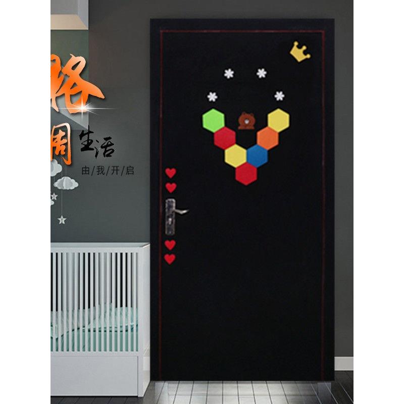 北欧门贴自粘毛毡门贴纸防盗入户卧室旧木门翻新改造隔音装饰工厂