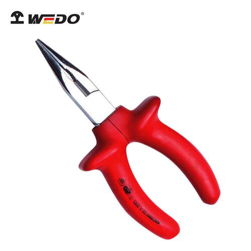 WEDO维度IN502A绝缘浸塑德式尖嘴钳耐压1000V电工专用尖咀钳