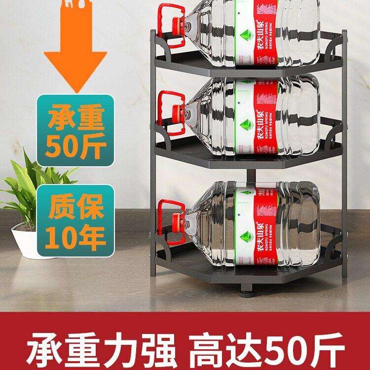厨房锅具置物架台面转角调料架家用落地轮子多层放锅收纳下水槽架