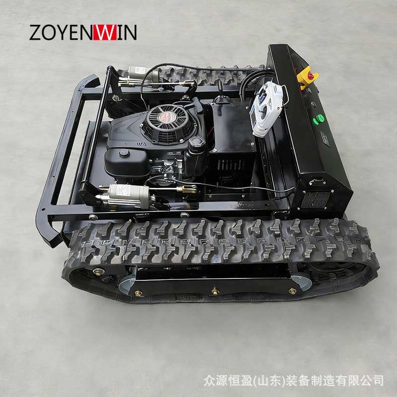 坦克履带式遥控割草机众源ZY-600型液压遥控割草机构成原理割草机