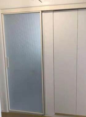 铝合金单扇门大门阳台卫生间窄边单扇推拉门吊轨厨房玻璃移门轨道