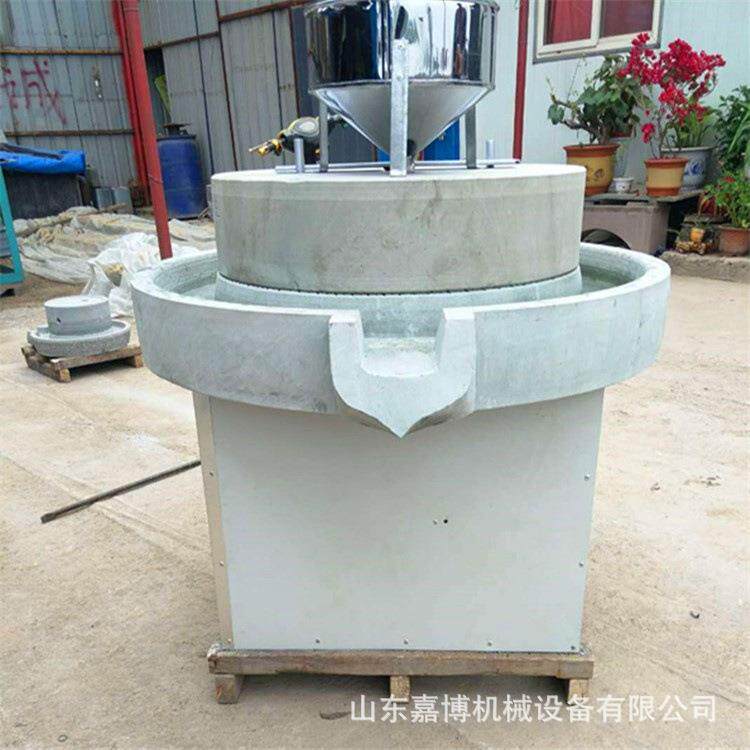 石磨电动商用豆浆石磨机 80煎饼糊杂粮水磨浆机 可做升降功能