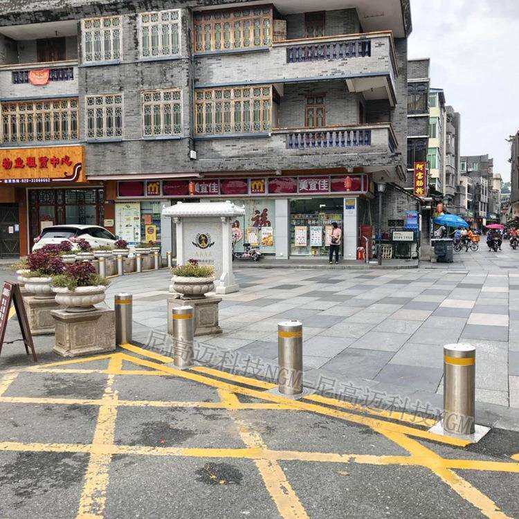 智能升降止车柱交通设施减速防冲撞路障机电动液压一体式伸缩路桩