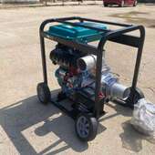 4寸柴油自吸泵 移动推车排污泵 186型风冷发动机抽水泵