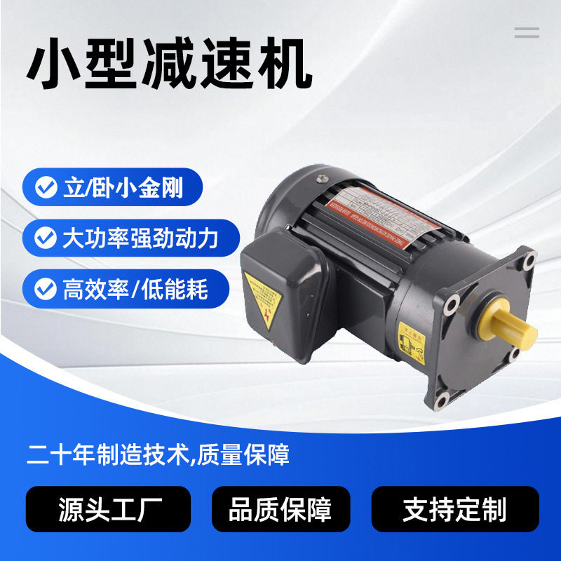 22轴小型齿轮减速电机100-400W三相调速电机齿轮减速电机交流单相