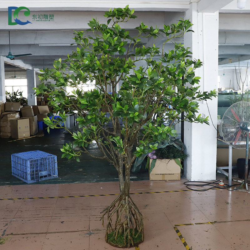 仿真红树林假植物人造树装饰树仿真树绿植工业小树小盆栽店内摆件