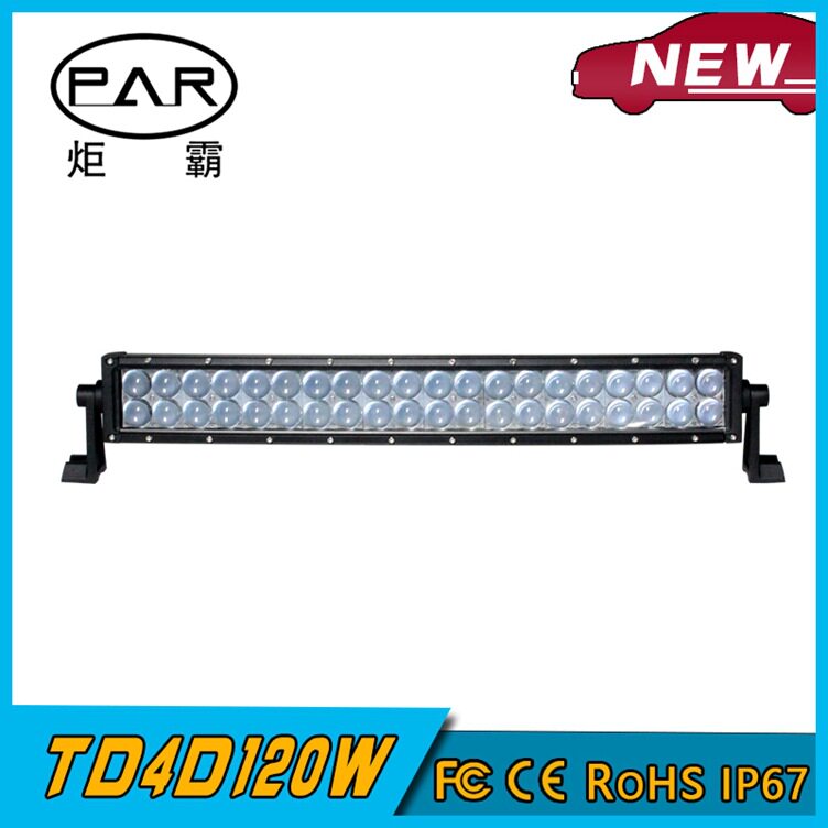 厂家直销：【TD款透镜120W】LED长条灯中网灯24v货车灯车顶灯超亮