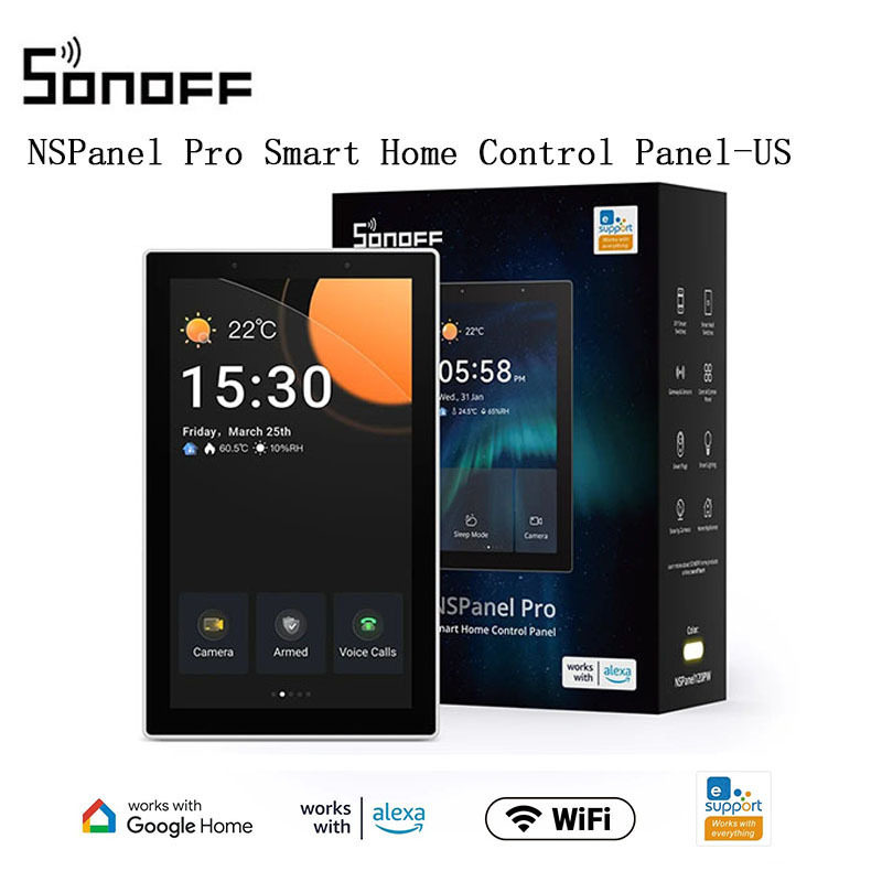 SONOFFNSPanelPro美规智能中控网关屏Zigbee控制面板易微联APP