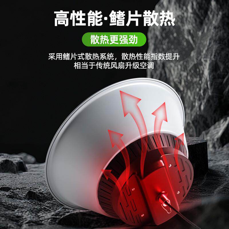 亚标照明led工矿灯足瓦加厚铝材厂房灯车间仓库天棚工厂灯压铸铝