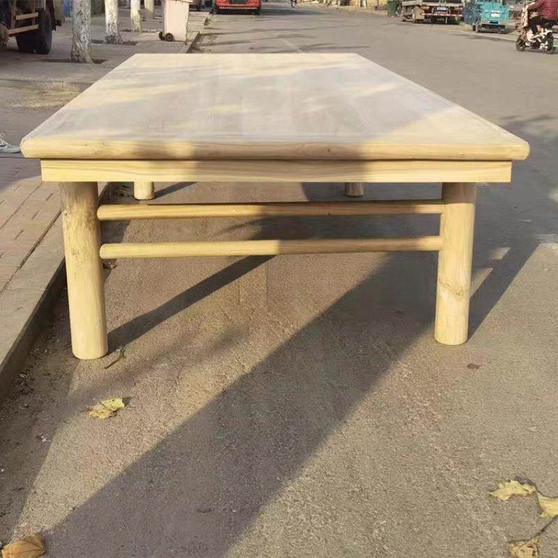 实木画案新中式白胚家具茶桌茶台白茬书桌字台老榆木工厂客厅