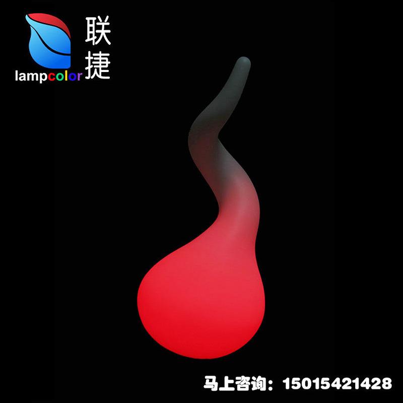 发光滚塑 LED灯户外景观灯 景观工程装饰彩色变幻遥控创意落地灯