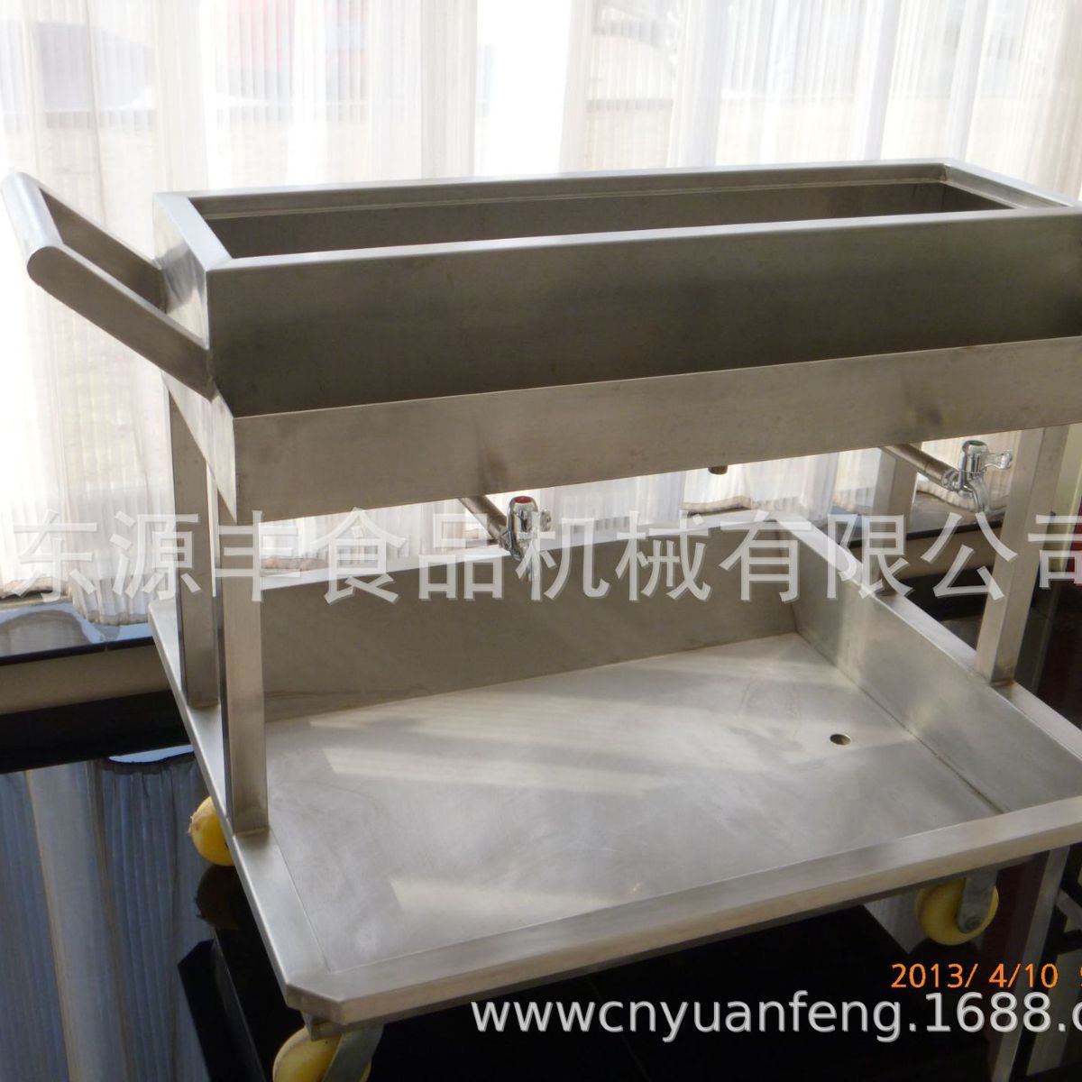 移动收碗车 食品车间用304材质不锈钢流动手推餐车 不锈钢调料车