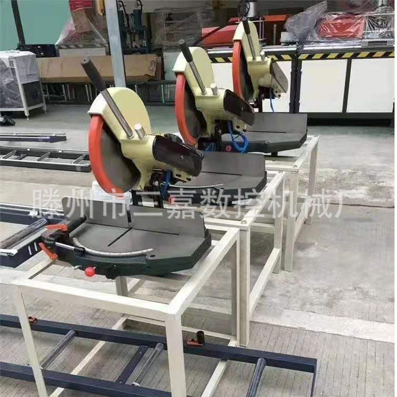 精密转盘切割锯 手动切锯 铝合金门窗高精度45度90度小型切割机