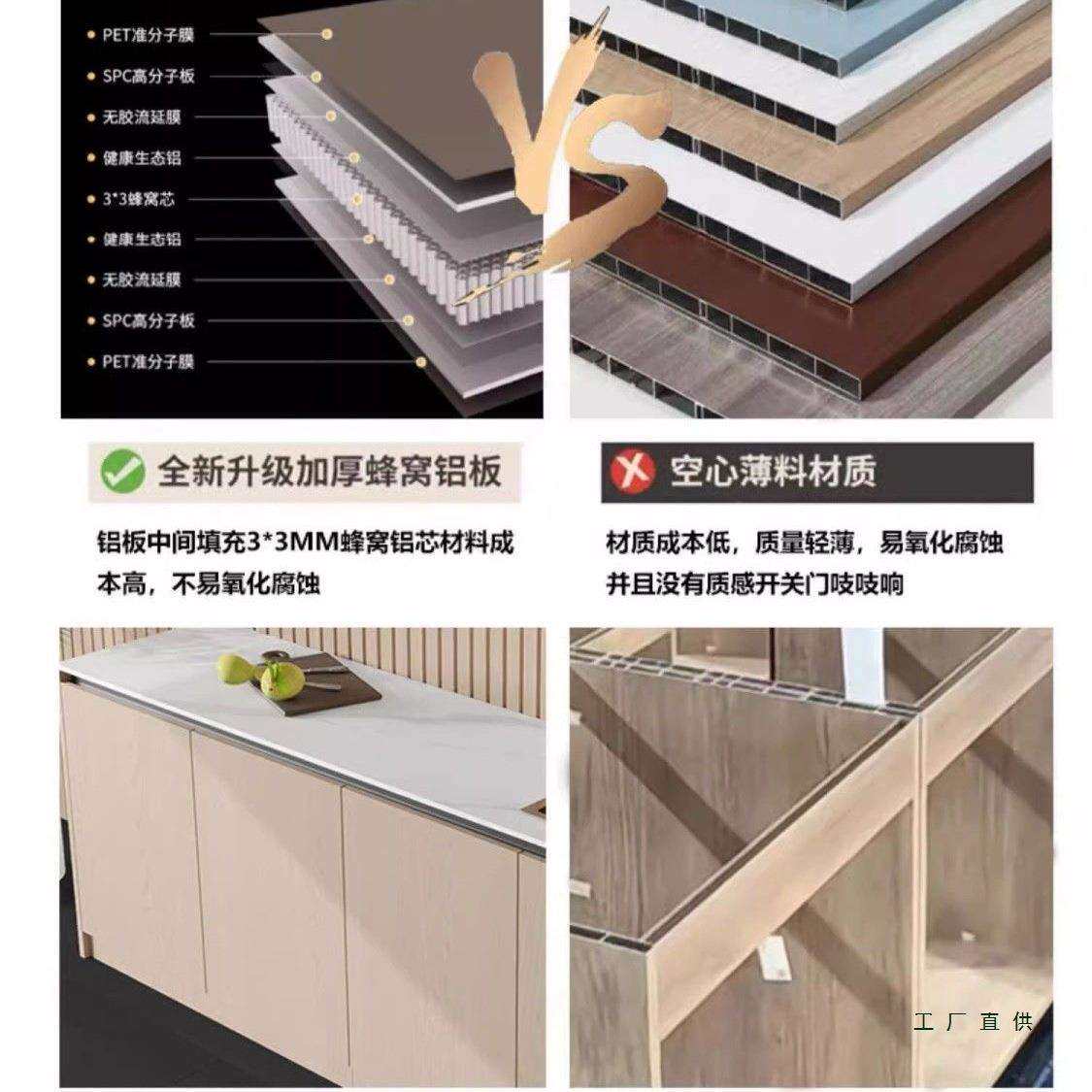 户外铝合金洗手台盆一体柜别墅花园防水储物柜室外操作台防晒水池