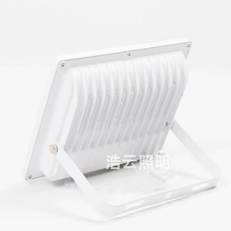 LED泛光灯流水线生产白色贴片款多用途高防水50w至200wLED投光灯