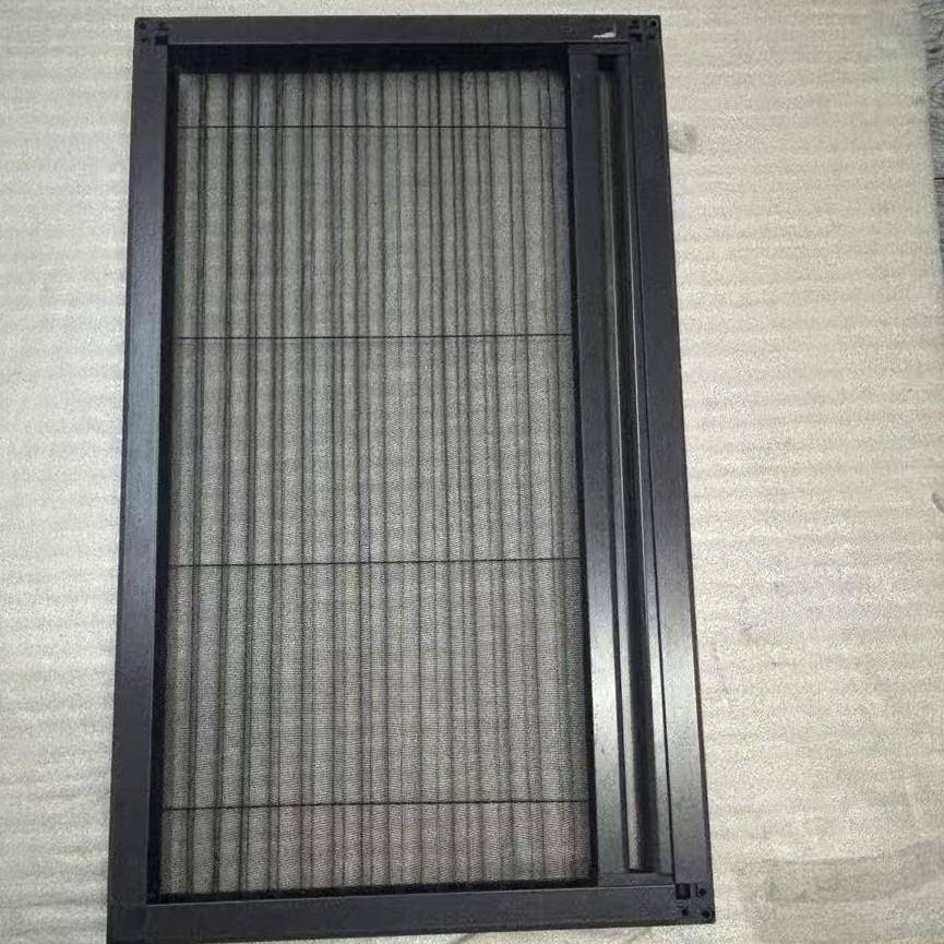 高清高透隐形折叠纱窗纱门防蚊虫纱窗风琴网推拉式纱窗铝合金纱门