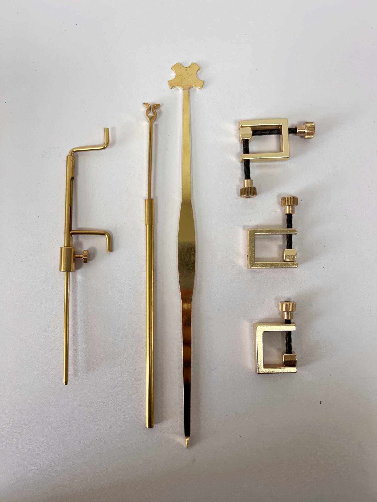 制作小提琴工具音柱钩音柱夹音柱长度卡尺,铜方夹,衬条夹
