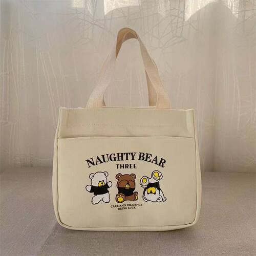 三只上班族专用大容量帆布午餐