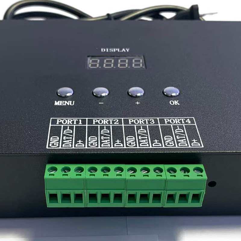 可联可脱支持接Art-Net DMX可多台同步 8口可编程幻彩LED控制器