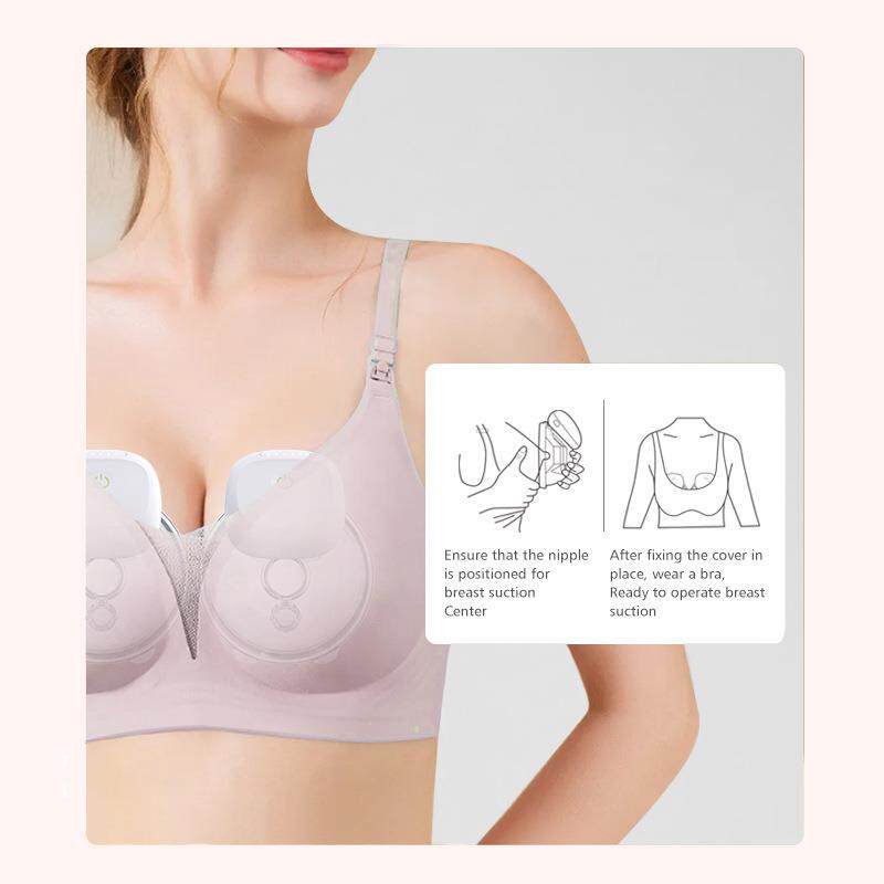 跨境免手扶电动吸奶器穿戴式吸乳器一体式集奶婴儿母婴用品非手动