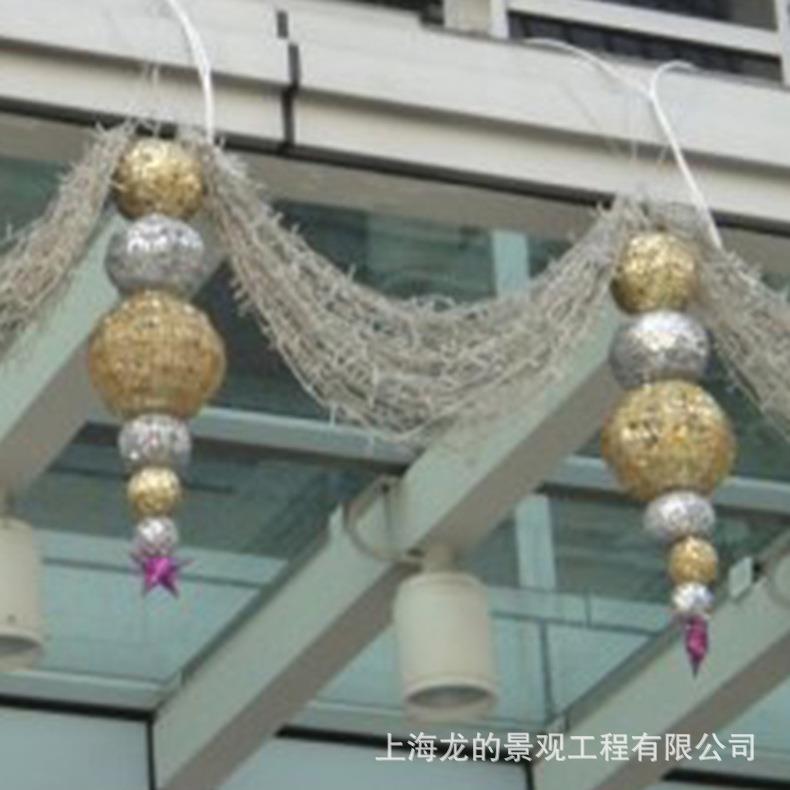 christmas|商场中庭吊饰美陈|圣诞节橱窗手工圣诞节装饰品|直销品