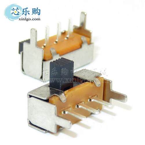 SK-12F14 SK12F14G4 2档3脚 卧式弯脚 柄4mm 拨动开关 滑动开关