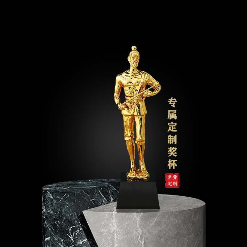 建筑工程行业协会奖杯鲁班奖优质工程奖杯金属奖杯生产厂家