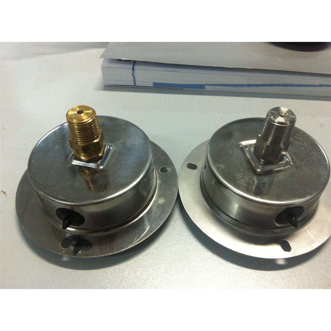 全不锈钢耐震压力表YN60ZT 1000KG 1千公斤 100MPA 1/4牙 轴向