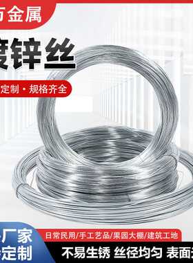镀锌铁丝 8-22号建筑捆扎手工艺品电镀锌丝 软态铁线热镀锌丝