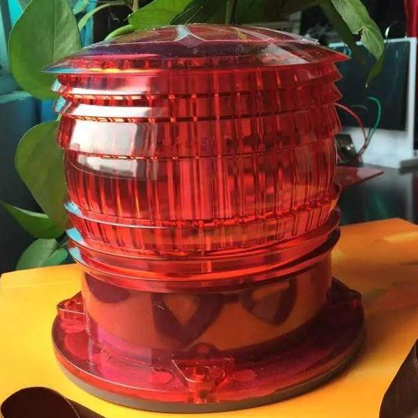 红绿白太阳能船舷灯航标灯太阳能警示灯LED工地警示灯圆顶