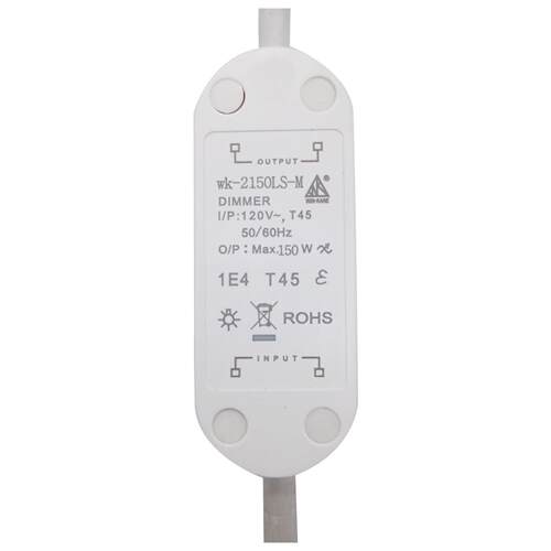 迷你美规滑动调光器110V150W白色控制器带插头线整套WK-2150LS-M