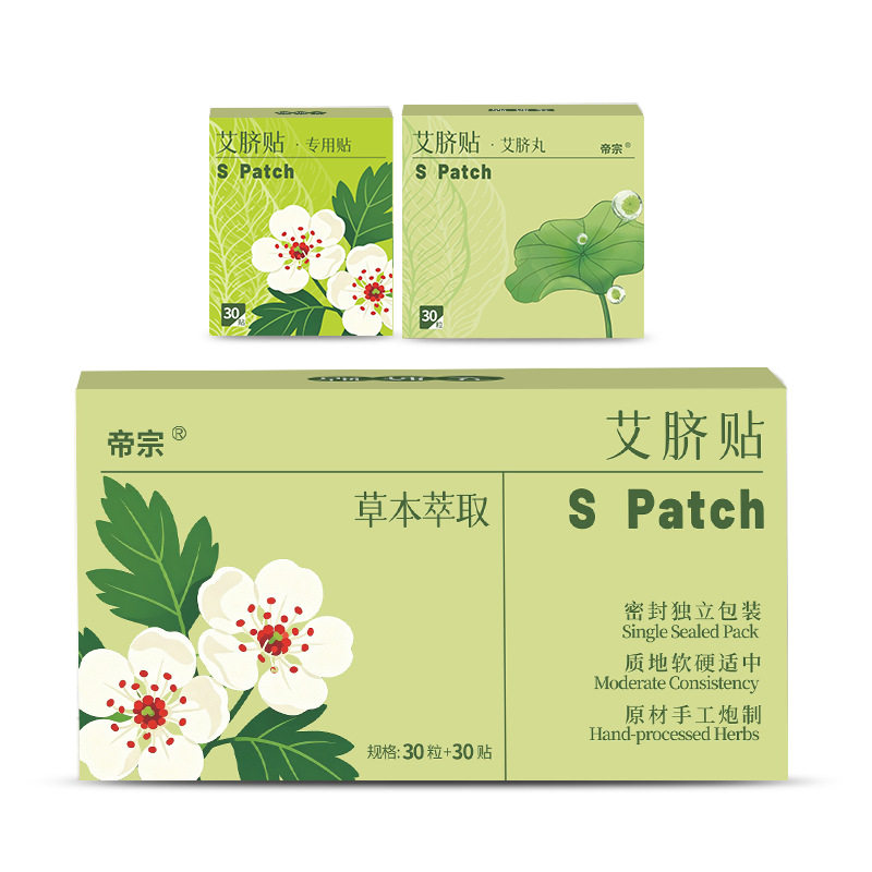 帝宗肚脐贴艾脐贴桂圆艾绒花椒