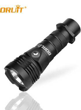 BORUiT直销新款强光潜水手电筒 80米专业潜水深度手电筒