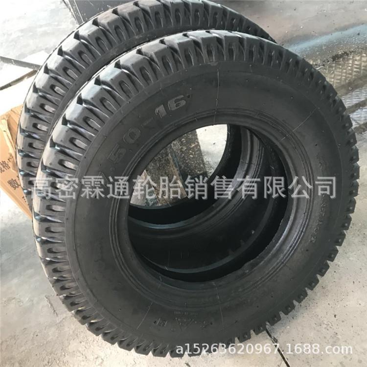 现货公路花纹750 7.50-16顺花8.25-16工程小拖车轮胎充气
