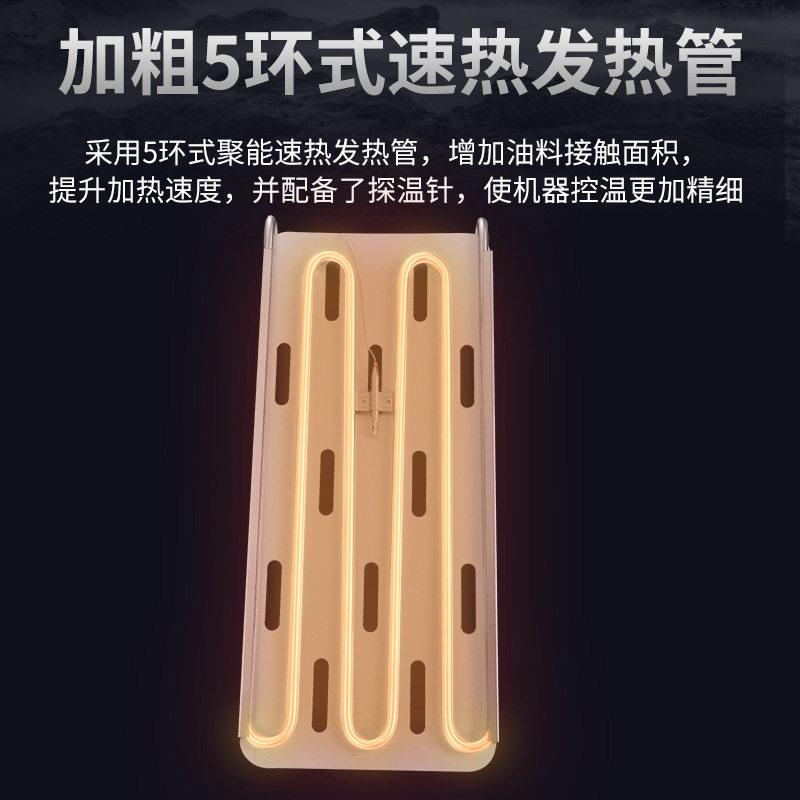 油炸锅商用不锈钢电炸炉欧英美插跨境双筛双缸电炸锅摆摊设备