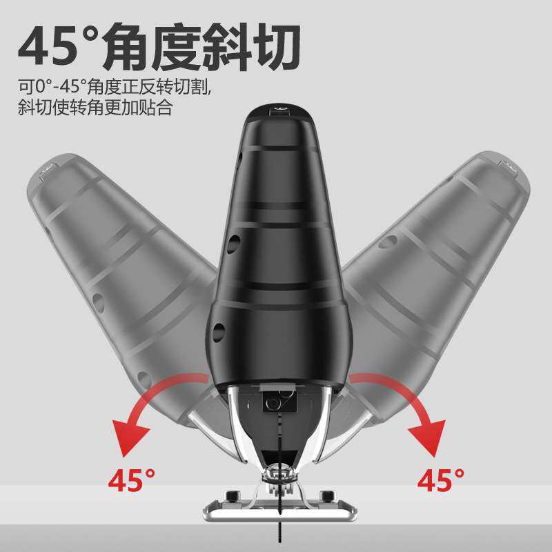 55型电动曲线锯外贸手提多功能木工电锯家用拉花锯手工切割锯木工
