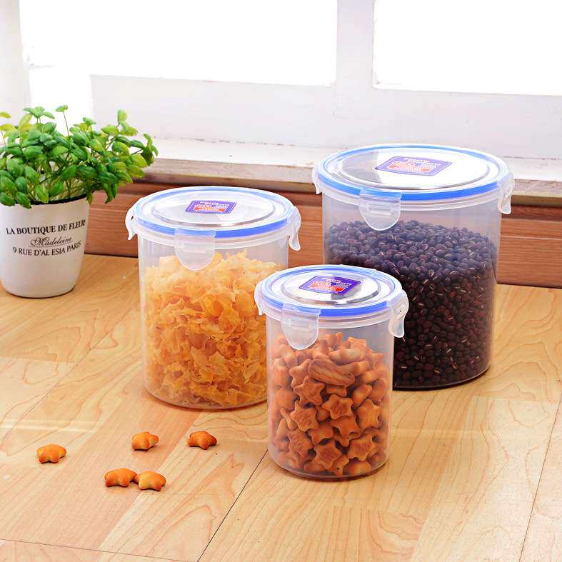 透明保鲜盒食品级塑料加厚密封盒厨房冰箱食物杂粮储藏商用收纳盒