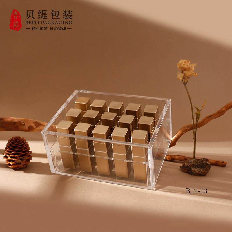 亚克力方正小盒子 透明可食品级内衬可放小瓶 虫草保健品瓶