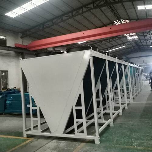 V型翅片式数据中心干冷器工业散热发电机组专用冷却器冷凝器厂家