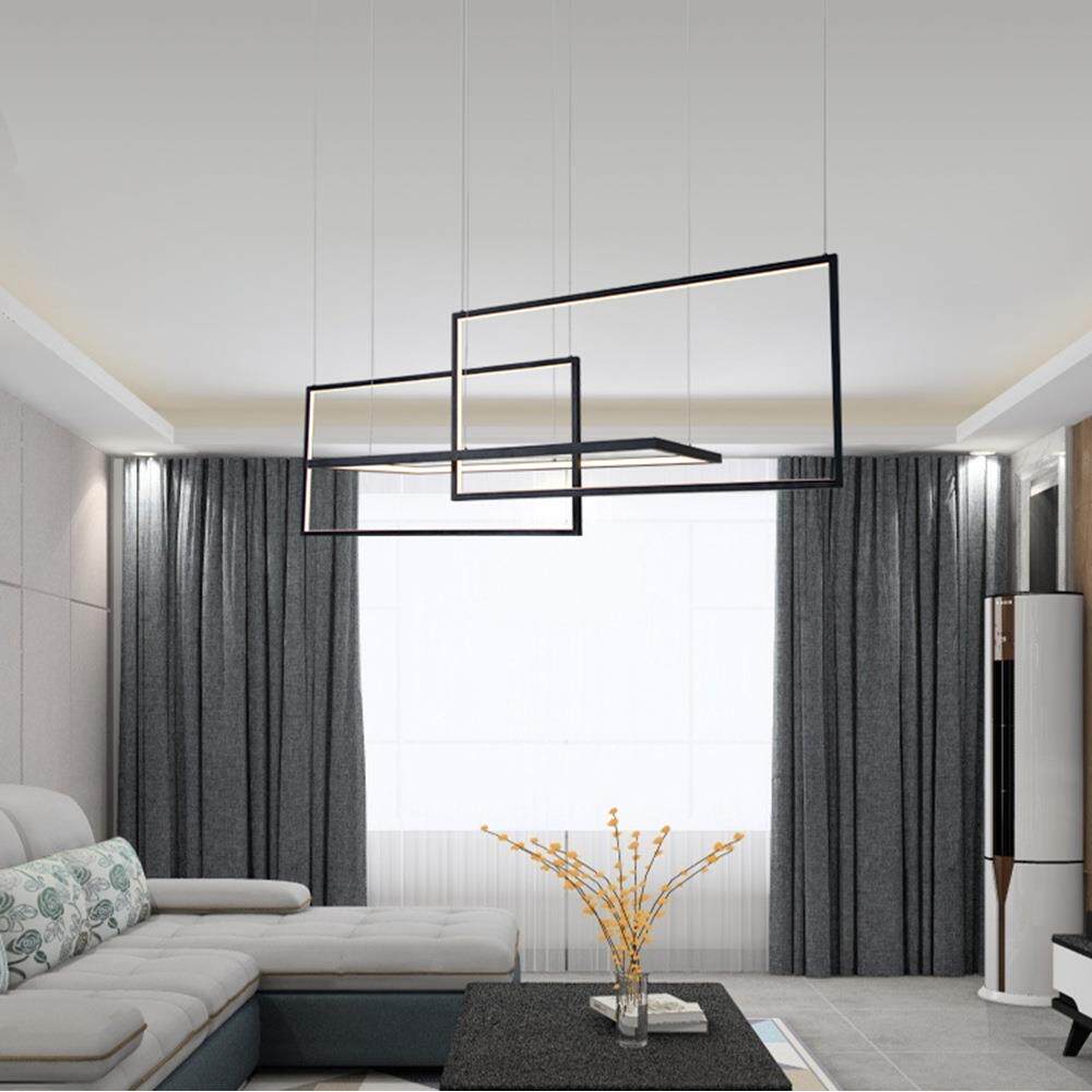 吊灯LED 时尚餐厅灯个性几何饭厅灯创意卧室客厅灯具灯饰新款吊灯