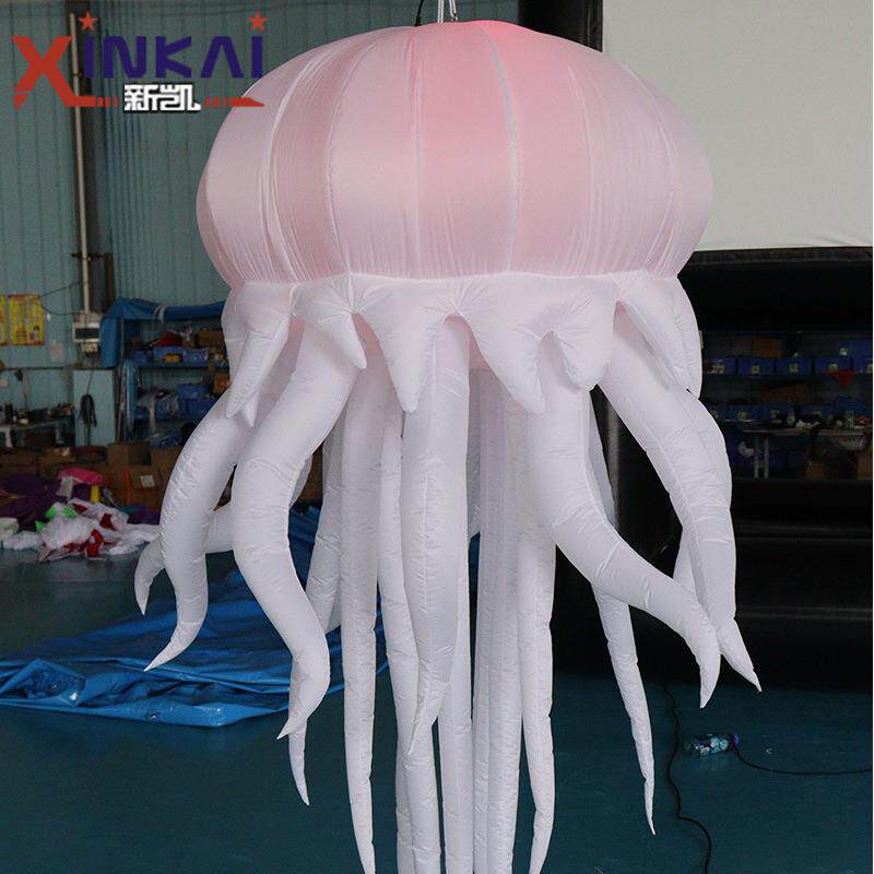 海洋主题布置挂饰吊挂灯光水母气模模型商场酒吧舞台派对装饰道具