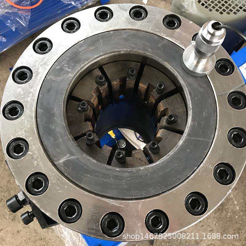 玉廷专业生产钢管缩管机 全自动型圆管扣压机 大棚管缩口机厂家