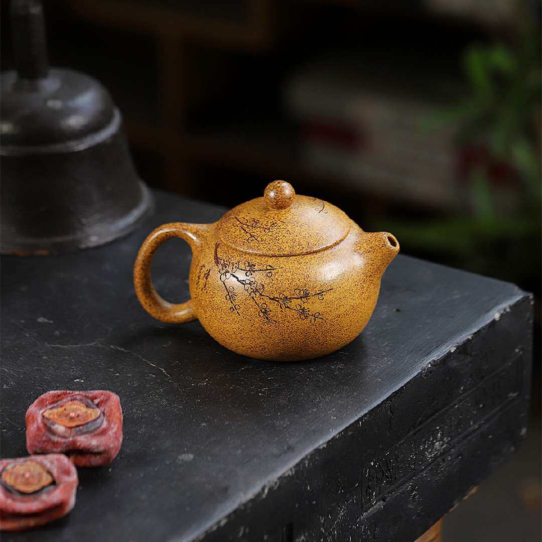 梅花西施 宜兴紫砂壶原矿高温段泥匠心手制经典紫砂茶壶产地直销
