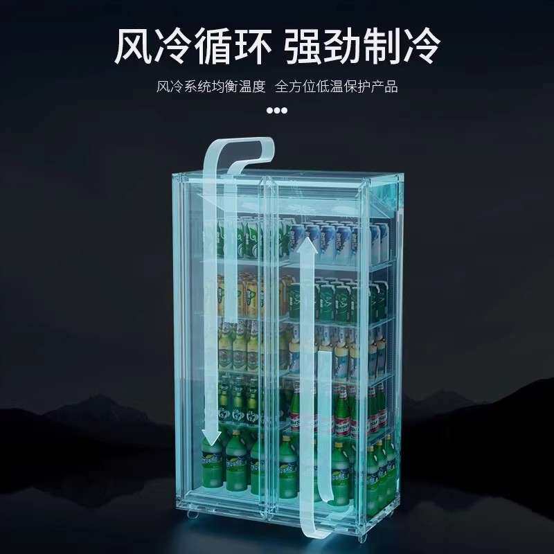 网红酒水柜饮料柜单双三门啤酒展示柜冷藏冰柜商用冷柜酒吧冰箱柜