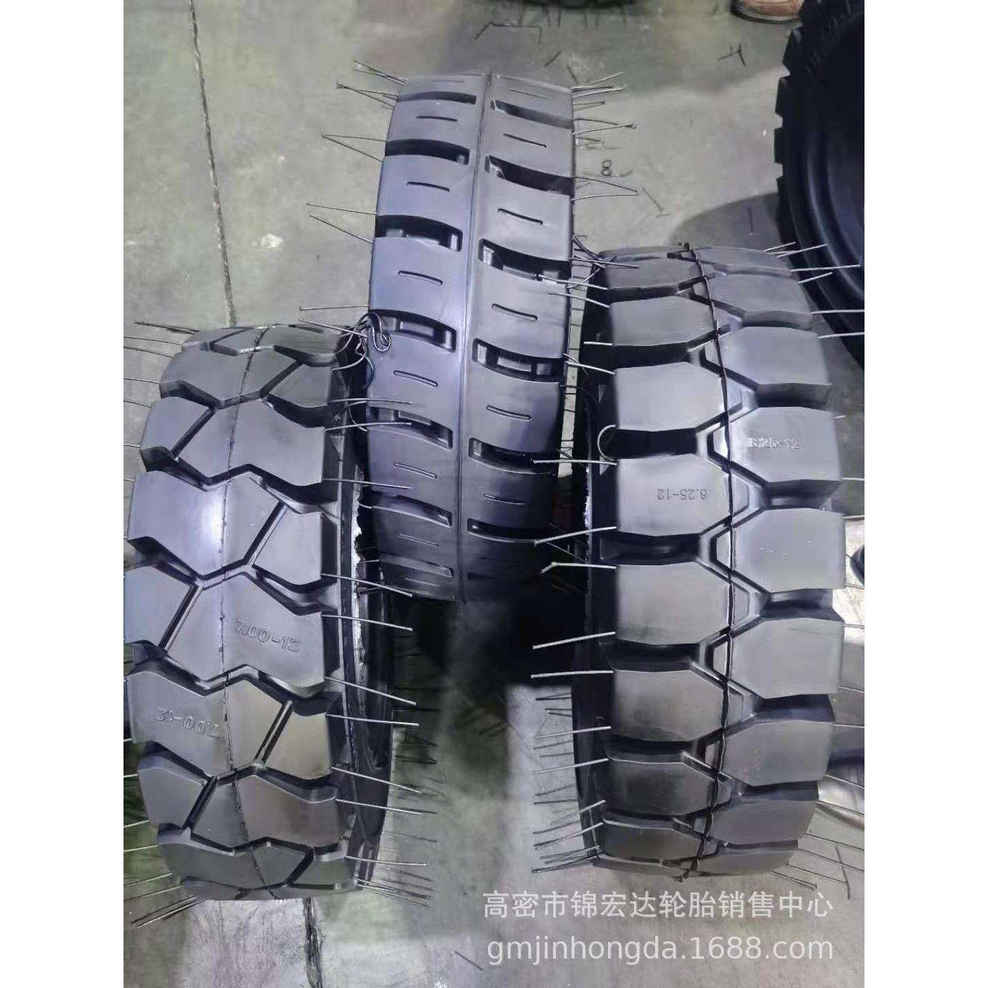 台车轮胎连轴轮胎825-15 825-16隧道开挖车轮组实心轮胎加粗车轴