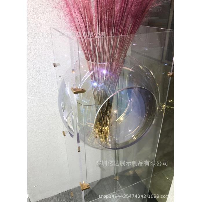 亚克力展台地台有机玻璃透明炫彩底台平台服装店模特装饰道具