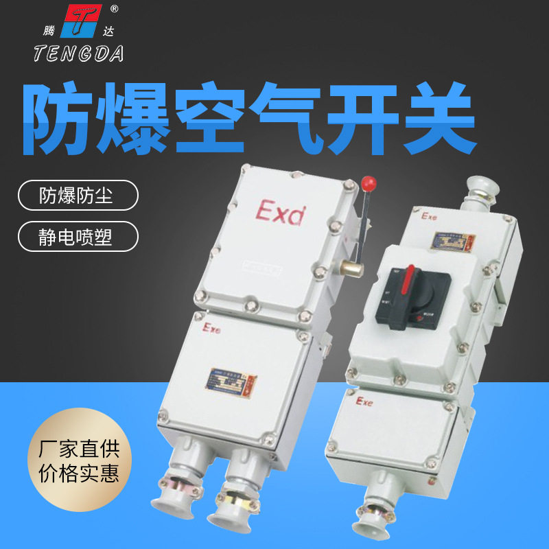 防爆断路器BDZ10-100af带漏保自动空气开关粉尘控制箱配电箱启动