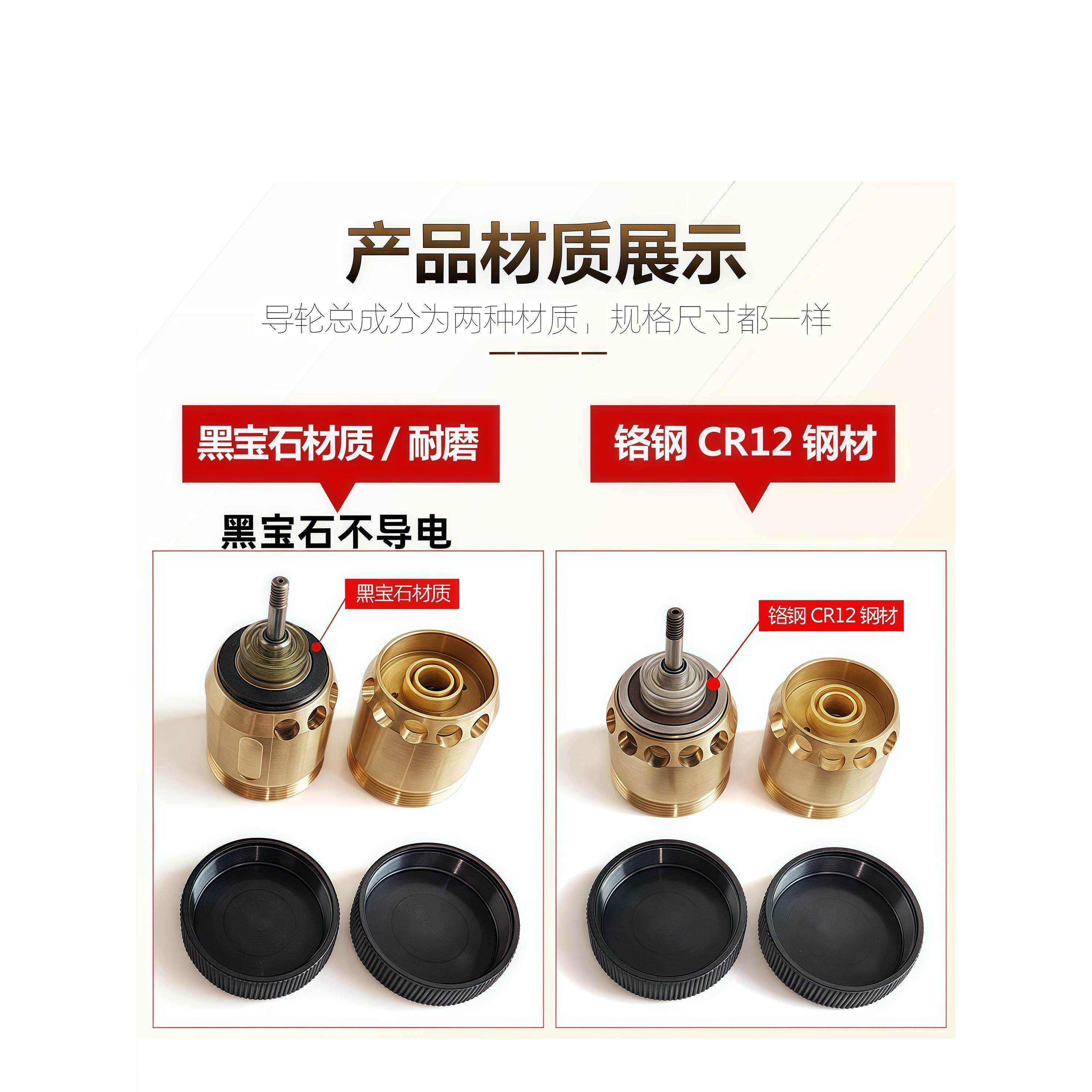 线切割配件大全 盈创防水导轮总成易穿丝导轮总成铜套导轮轴承C款