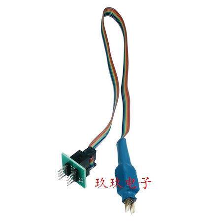 SSOP8贴片SOP8测试探针在线SOIC16烧录QFN8读写WSON8转换DIP芯片