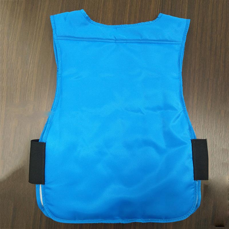 户外作业蓝色降温服工作夏季背心工人工地相变马甲耐高温